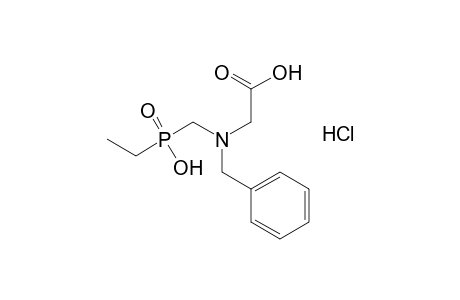 N-benzyl-N-[(ethylhydroxyphosphinyl)methyl]glycine, hydrochloride