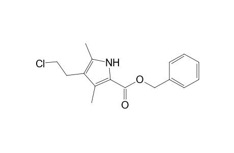 (phenylmethyl) 4-(2-chloroethyl)-3,5-dimethyl-1H-pyrrole-2-carboxylate
