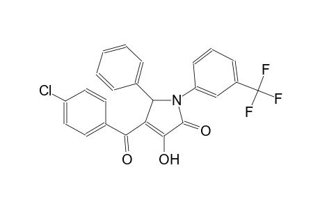 4-(4-chlorobenzoyl)-3-hydroxy-5-phenyl-1-[3-(trifluoromethyl)phenyl]-1,5-dihydro-2H-pyrrol-2-one