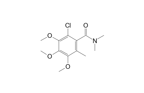 N,N-Dimethyl-(2-chloro-3,4,5-trimethoxy-6-methyl)benzamide