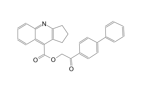 1H-cyclopenta[b]quinoline-9-carboxylic acid, 2,3-dihydro-, 2-[1,1'-biphenyl]-4-yl-2-oxoethyl ester