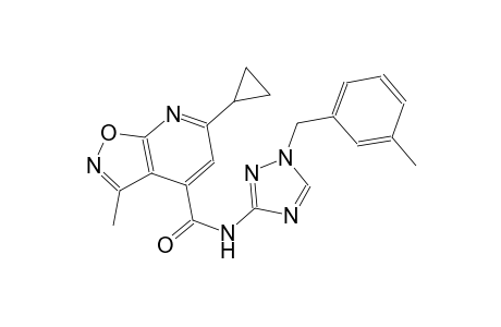 isoxazolo[5,4-b]pyridine-4-carboxamide, 6-cyclopropyl-3-methyl-N-[1-[(3-methylphenyl)methyl]-1H-1,2,4-triazol-3-yl]-
