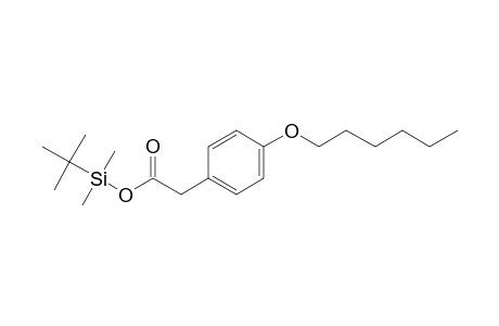 2-[4-(Hexyloxy)phenyl]acetic acid, tert-butyldimethylsilyl ester