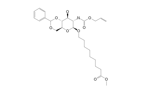 8-METHOXYCARBONYLOCTYL-2-N-ALLYLOXYCARBONYL-4,6-O-BENZYLIDENE-2-DEOXY-BETA-D-GLUCOPYRANOSIDE
