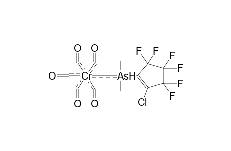 DIMETHYL(2-CHLORO-3,3,4,4,5,5-HEXAFLUOROCYCLOPENTENYL)ARSINE-CHROMIUMPENTACARBONYL