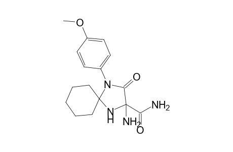1-(4'-Methoxyphenyl)-3-amino-3-carbamoyl-1,4-diazaspiro[4.5]decan-2-one