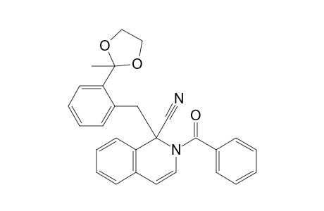 2-Benzoyl-1-[2'-(2"-methyl-1",3"-dioxolan-2"-yl)benzyl]-1-cyano-1,2-dihydroisoquinoline