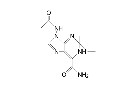 7-Acetamido-6-carbamoyl-2-ethyl-2-methyl-1,2-dihydro-purine