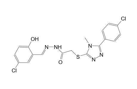 N'-[(E)-(5-chloro-2-hydroxyphenyl)methylidene]-2-{[5-(4-chlorophenyl)-4-methyl-4H-1,2,4-triazol-3-yl]sulfanyl}acetohydrazide