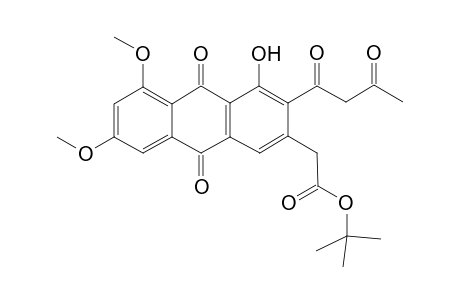 2-(3-acetoacetyl-4-hydroxy-9,10-diketo-5,7-dimethoxy-2-anthryl)acetic acid tert-butyl ester