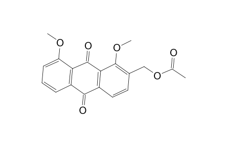 9,10-Anthracenedione, 2-[(acetyloxy)methyl]-1,8-dimethoxy-