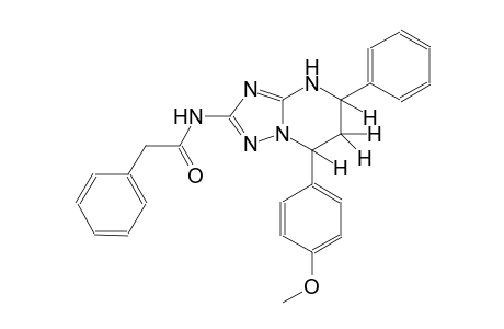 N-[7-(4-methoxyphenyl)-5-phenyl-4,5,6,7-tetrahydro[1,2,4]triazolo[1,5-a]pyrimidin-2-yl]-2-phenylacetamide