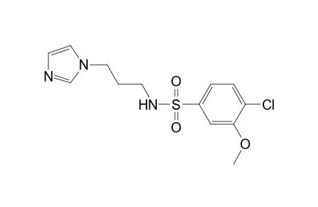 Benzenesulfonamide, 4-chloro-N-[3-(1H-imidazol-1-yl)propyl]-3-methoxy-