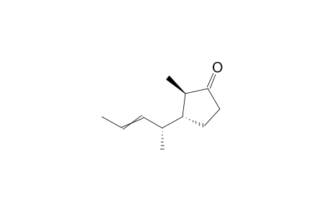 (2r*,3r*)-2-methyl-3-((1r*)-1-methyl-2-butenyl)cyclopentanone