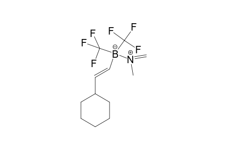 Methylmethylenimine (N-B) (E)-2-cyclohexylvinyl-bis(trifluoromethyl)borane