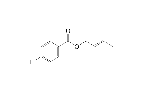 4-Fluorobenzoic acid, 3-methylbut-2-enyl ester