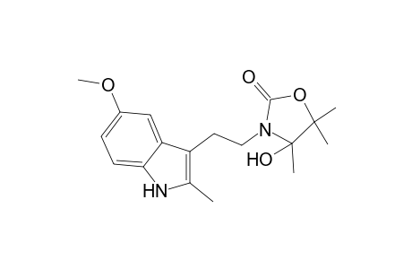 4-Hydroxy-3-[2-(5-methoxy-2-methyl-1H-indol-3-yl)ethyl]-4,5,5-trimethyl-1,3-oxazolidin-2-one