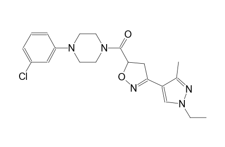 piperazine, 1-(3-chlorophenyl)-4-[[3-(1-ethyl-3-methyl-1H-pyrazol-4-yl)-4,5-dihydro-5-isoxazolyl]carbonyl]-