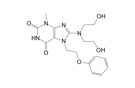 8-[bis(2-hydroxyethyl)amino]-3-methyl-7-(2-phenoxyethyl)-3,7-dihydro-1H-purine-2,6-dione