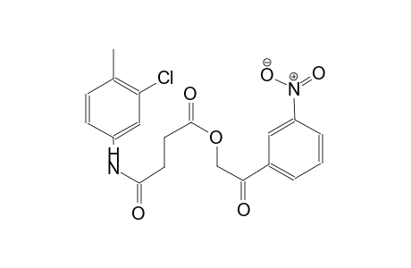 butanoic acid, 4-[(3-chloro-4-methylphenyl)amino]-4-oxo-, 2-(3-nitrophenyl)-2-oxoethyl ester
