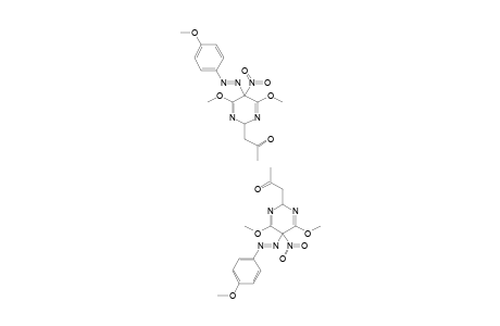 2-ACETONYL-5-NITRO-5-(4-METHOXYPHENYLAZO)-4,6-2,5-DIHYDROPYRIMIDINE