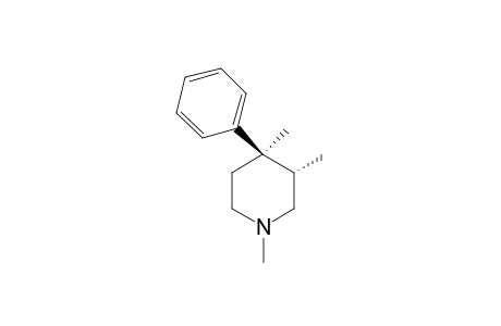(3S*,4R*)-1,3,4-Trimethyl-4-phenylpiperidine