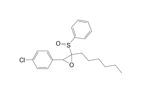 Oxirane, 3-(4-chlorophenyl)-2-hexyl-2-(phenylsulfinyl)-