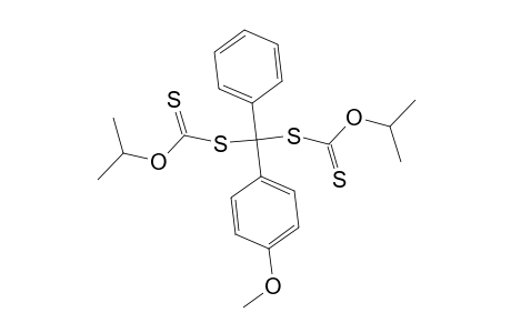 [[(4-methoxyphenyl)-phenyl-[[propan-2-yloxy(sulfanylidene)methyl]thio]methyl]thio]methanethioic acid O-propan-2-yl ester