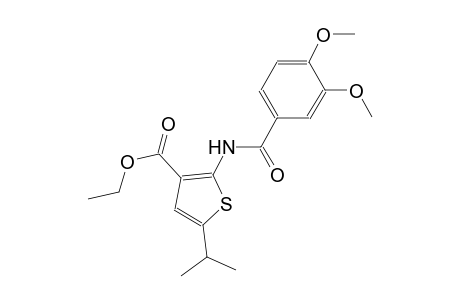 ethyl 2-[(3,4-dimethoxybenzoyl)amino]-5-isopropyl-3-thiophenecarboxylate