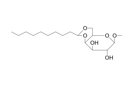 Methyl 4,6-O-decylidenehexopyranoside