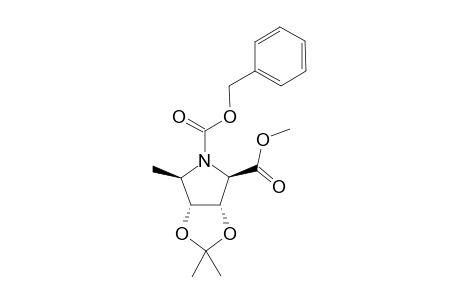 (3aS,4R,6R,6aR)-2,2,6-trimethyl-3a,4,6,6a-tetrahydro-[1,3]dioxolo[4,5-c]pyrrole-4,5-dicarboxylic acid O4-methyl ester O5-(phenylmethyl) ester