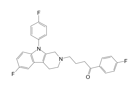 4-[6'-Fluoro-9'-(p-fluorophenyl)-2',3',4',9'-tetrahydro-1H-pyrido[3,4-b]indol-2'-yl]-1-(4"-fluorophenyl)-1-butanone
