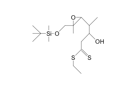 erythro-5,6-Epoxy-3-hydroxy-4,6-dimethyl-7-(T-butyl-dimethyl-silyloxy)-heptathionic acid, thioethyl ester
