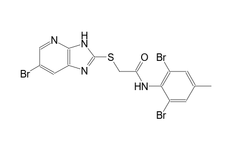 2-[(6-bromo-3H-imidazo[4,5-b]pyridin-2-yl)sulfanyl]-N-(2,6-dibromo-4-methylphenyl)acetamide