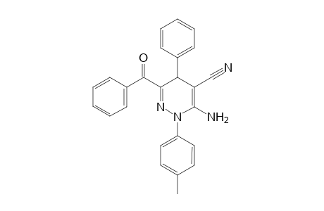 3-Amino-6-benzoyl-5-phenyl-2-p-tolyl-2,5-dihydropyridazine-4-carbonitrile
