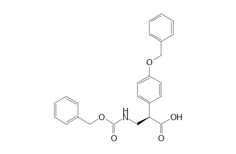 (R)-3-Benzyloxycarbonylamino-2-(4-benzyloxyphenyl)propanoic acid