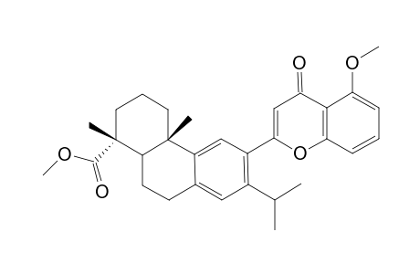 Methyl 12-[2'-(5"-methoxychromonyl)]-dehydroabietate