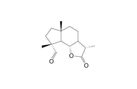 3.alpha.-Methyl-3.beta.-formyl-5.alpha.H, 7.alpha.H, 6.beta.H, 11.beta.H-eudesman-6,12-olide