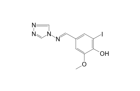 2-iodo-6-methoxy-4-[(4H-1,2,4-triazol-4-ylimino)methyl]phenol