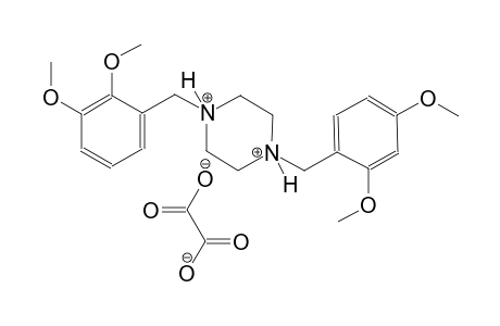 1-(2,3-dimethoxybenzyl)-4-(2,4-dimethoxybenzyl)piperazinediium oxalate