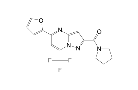 5-(2-furyl)-2-(1-pyrrolidinylcarbonyl)-7-(trifluoromethyl)pyrazolo[1,5-a]pyrimidine