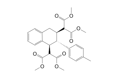 (1S*,2S*,3R*)-1,3-di(1,3-dimethoxy-1,3-dioxopropan-2-yl)-2-(4-methylphenyl)-1,2,3,4-tetrahydronaphthalene