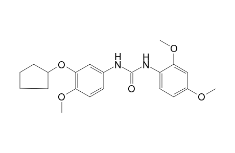 1-[3-(cyclopentoxy)-4-methoxy-phenyl]-3-(2,4-dimethoxyphenyl)urea