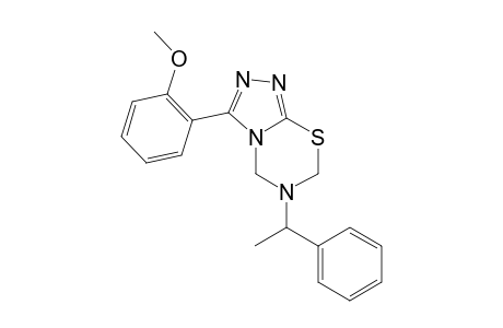 5-(2'-Methoxyphenyl)triazolo[3,4-b]-3.alpha.-(phenylethyl)-2,4-dihydro-(2H)-1,3,5-thiadiazine