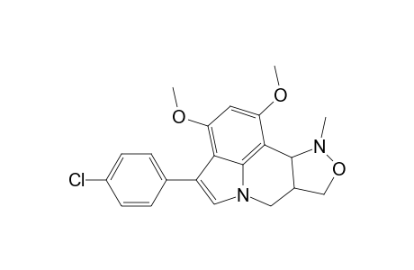 4-(4-Chlorophenyl)-1,3-dimethoxy-10-methyl-7a,8,10,10a-tetrahydro-7H-isoxazolo[4,3-c]pyrrolo[3,2,1-ij]quinoline