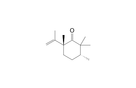 cis-2,2,3,6-tetramethyl-6-(prop-2-en-2-yl)cyclohexaneone