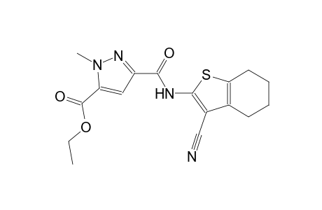 ethyl 3-{[(3-cyano-4,5,6,7-tetrahydro-1-benzothien-2-yl)amino]carbonyl}-1-methyl-1H-pyrazole-5-carboxylate