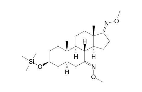 3.BETA.-[(TRIMETHYLSILYL)OXY]-5.ALPHA.-ANDROSTAN-7,17-DIONE-7,17-DI-(O-METHYLOXIME)