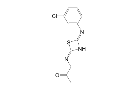 1-[[4-(3-chloroanilino)-1,3-thiazet-2-ylidene]amino]-2-propanone