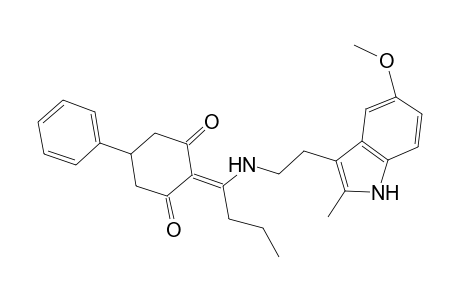 2-(1-{[2-(5-methoxy-2-methyl-1H-indol-3-yl)ethyl]amino}butylidene)-5-phenyl-1,3-cyclohexanedione